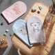 BabyOno: Γάντι πλυσίματος για το μπάνιο του μωρού από μπαμπού- Ροζ 12x22 cm