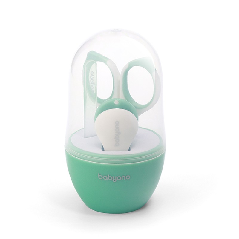 BabyOno Σετ Περιποίησης Βρεφικών Νυχιών Με Θήκη Mint