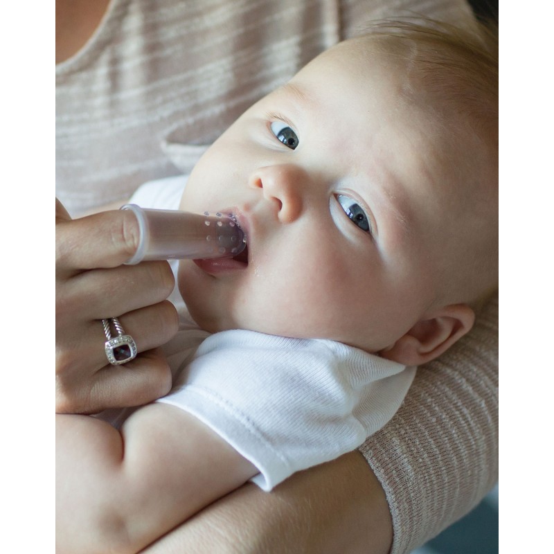 BabyOno: Δαχτυλική οδοντόβουρτσα Διάφανη