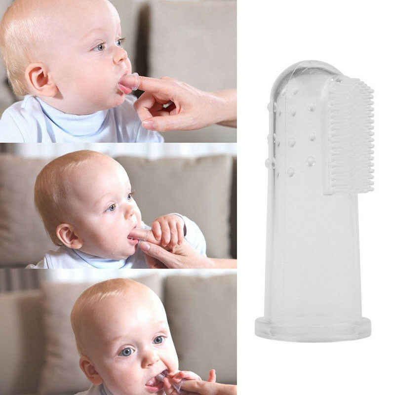 BabyOno: Δαχτυλική οδοντόβουρτσα Διάφανη