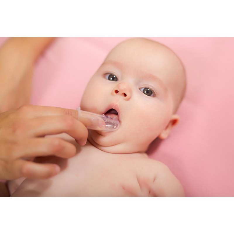 BabyOno: Δαχτυλική οδοντόβουρτσα Διάφανη