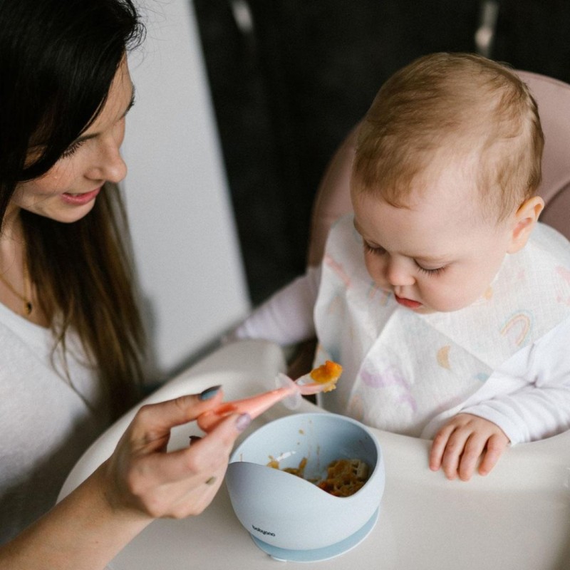 BabyOno: Κουταλάκια εκμάθησης από σιλικόνη με εργονομική λαβή (2 τεμάχια)