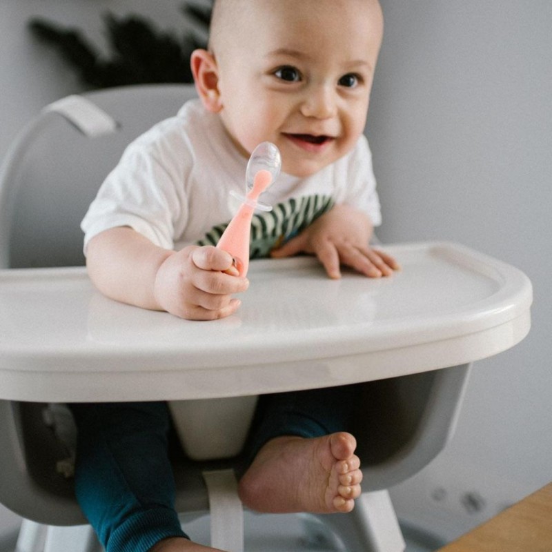 BabyOno: Κουταλάκια εκμάθησης από σιλικόνη με εργονομική λαβή (2 τεμάχια)
