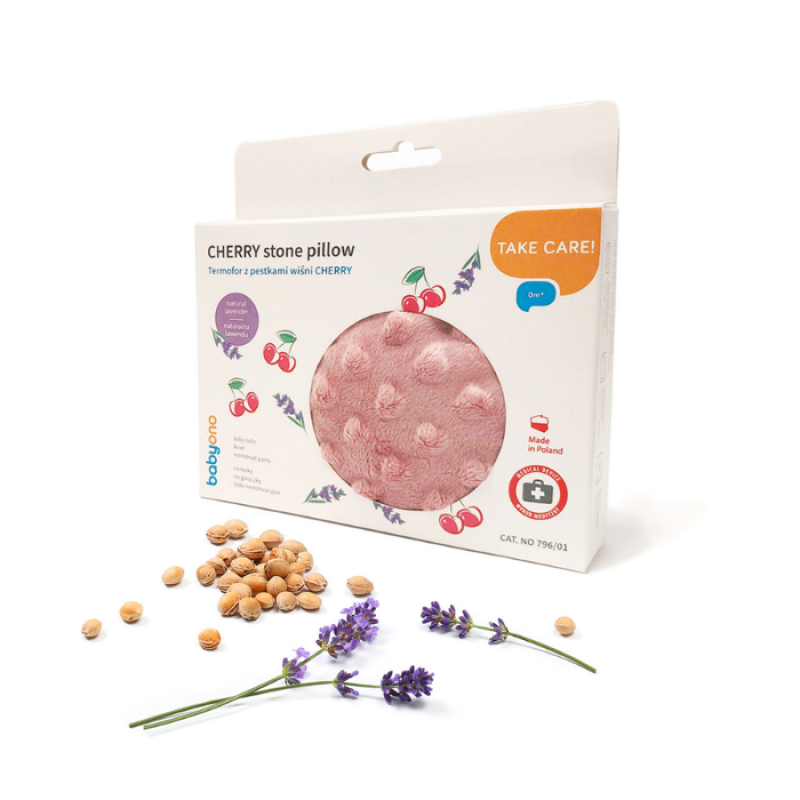 Babyono Φυσική Θερμοφόρα Με Κουκούτσια Από Κεράσια Και Λεβάντα Pink