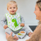 BabyOno: Σαλιάρα Βαμβακερή - Αδιάβροχη 9m+ -Σχεδόν τρώω μόνο μου!