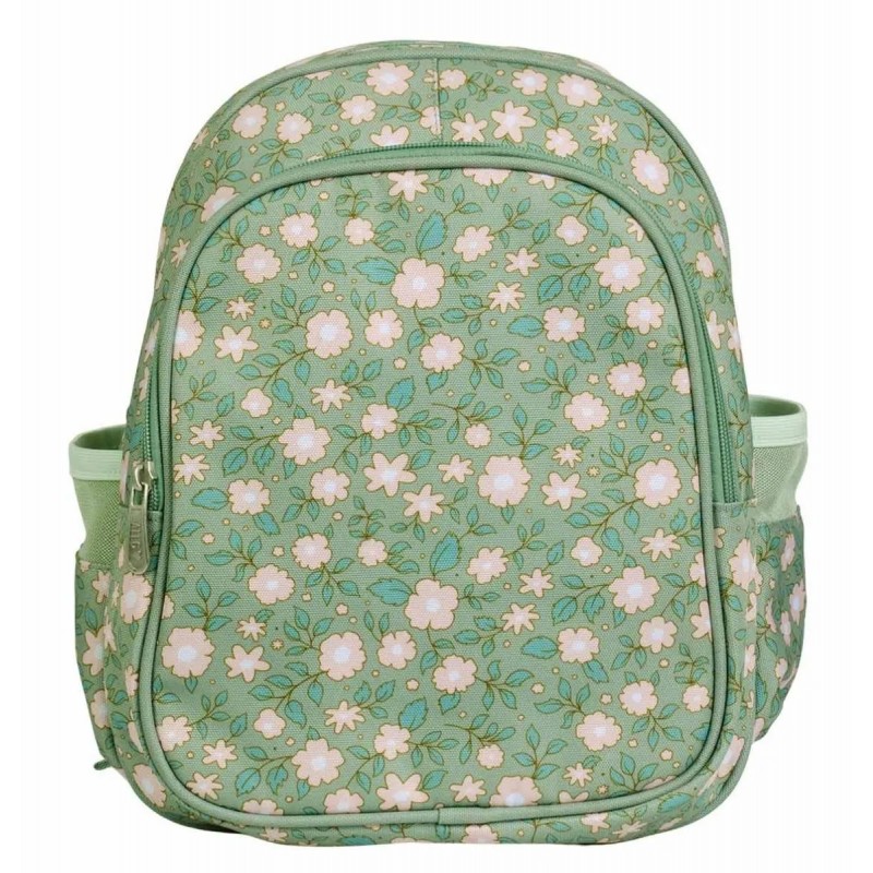 A Little Lovely Company Τσάντα Πλάτης Με Ισοθερμική Θήκη 27cm * 32cm Blossoms Sage