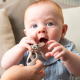 Brush-Baby:  Μασητικό ιδανικό για την ανακούφιση της οδοντοφυΐας  0-3 ετών-Bobbie Bunny Cappucino