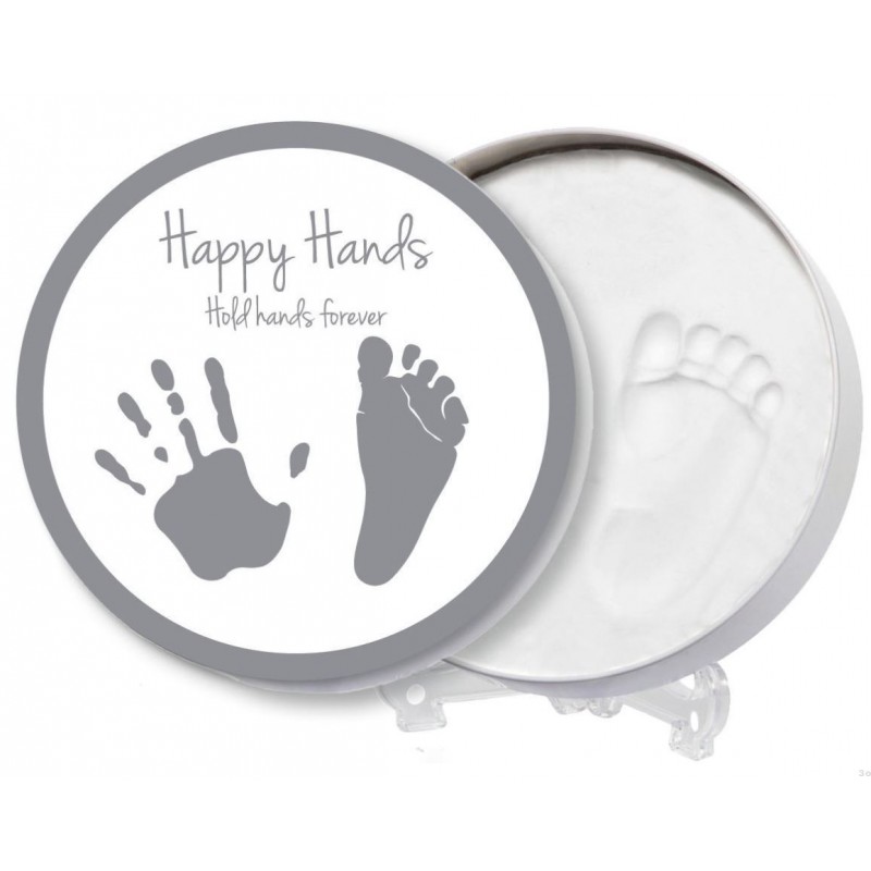 Happy hands: Αναμνηστικό κουτάκι πηλού κύκλος