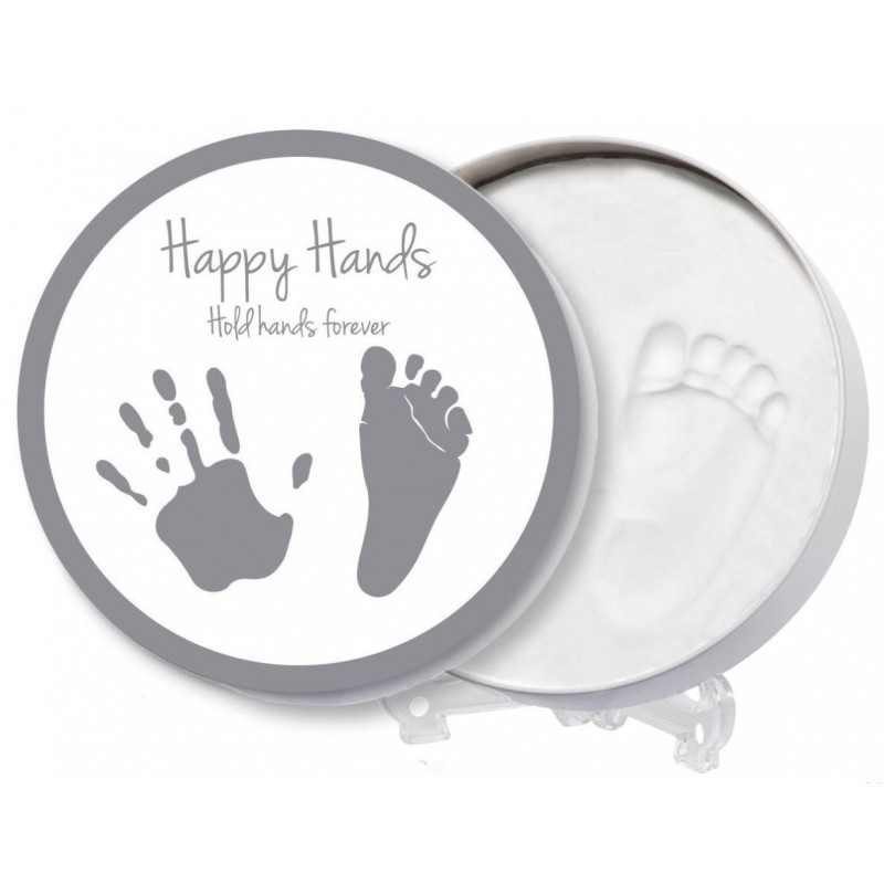 Happy hands: Αναμνηστικό κουτάκι πηλού κύκλος