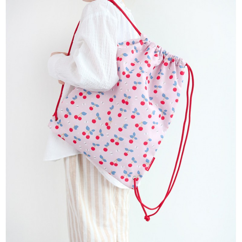 A Little Lovely Company Tσάντα Πλάτης Γυμναστηρίου Cherries