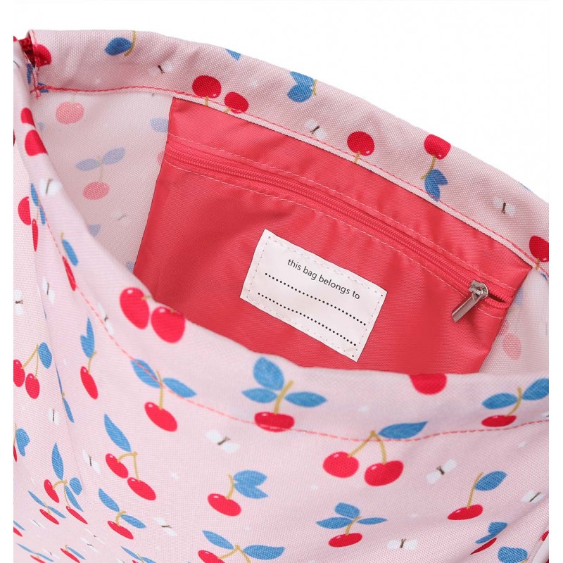 A Little Lovely Company Tσάντα Πλάτης Γυμναστηρίου Cherries