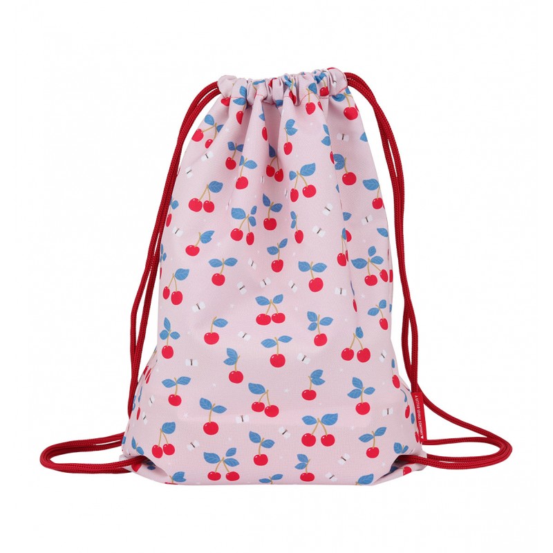 A Little Lovely Company Tσάντα Πλάτης Γυμναστηρίου Cherries