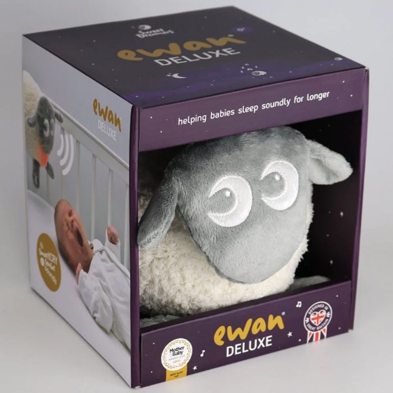 Ewan το προβατάκι DELUXE: Επαναφορτιζόμενο Βοήθημα Ύπνου με αισθητήρα κλάματος και φως- Μπεζ