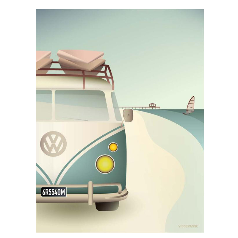 ViSSEVASSE Poster "VW Camper" 30x40