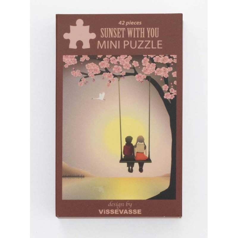 ViSSEVASSE Puzzle 42 κομμάτια "Sunset with you" Στρογγυλό