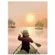 ViSSEVASSE Poster "Canoeing on the lake" 50x70