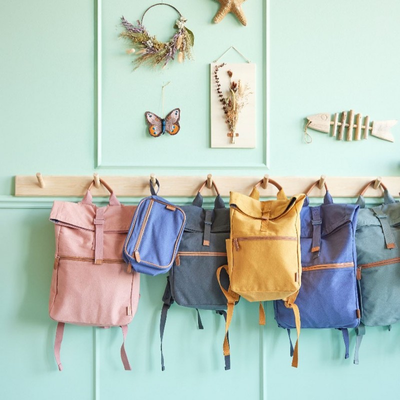 Fresk: Σακίδιο πλάτης 33x31εκ από ανακυκλωμένο βαμβάκι - Ash Rose