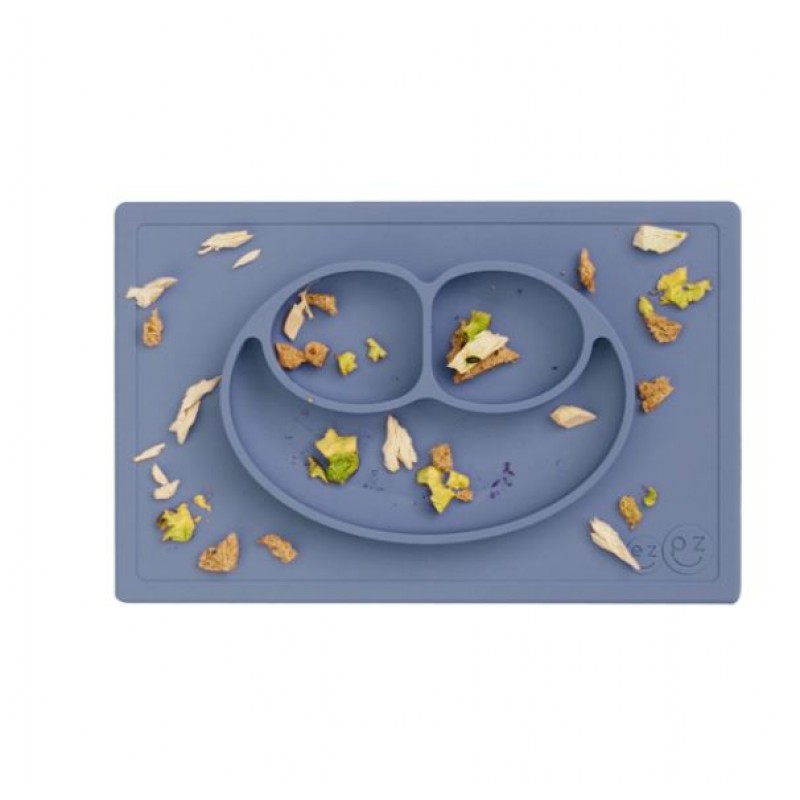 Ezpz: Εκπαιδευτικό πιάτο 24+ μηνών Happy Mat - Indigo