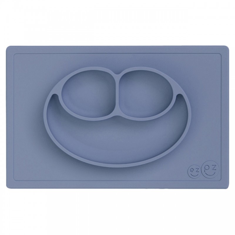 Ezpz: Εκπαιδευτικό πιάτο 24+ μηνών Happy Mat - Indigo