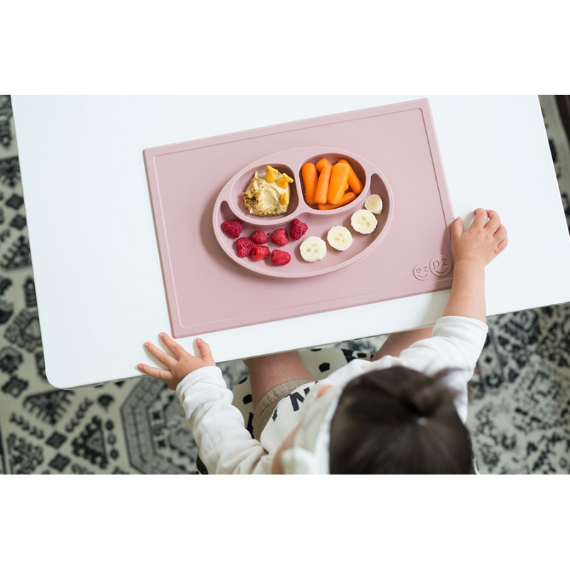 Ezpz: Εκπαιδευτικό πιάτο 24+ μηνών Happy Mat - Indigo