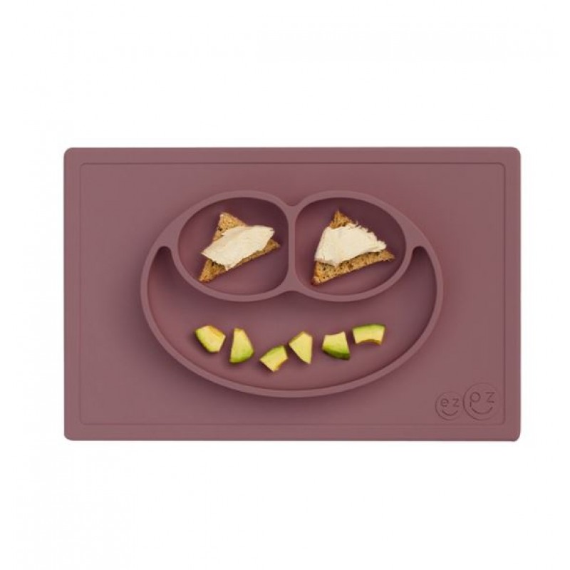 Ezpz: Εκπαιδευτικό πιάτο 24+ μηνών Happy Mat - Mauve