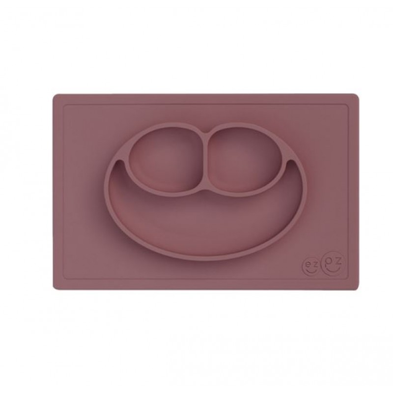 Ezpz: Εκπαιδευτικό πιάτο 24+ μηνών Happy Mat - Mauve