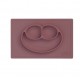Ezpz: Εκπαιδευτικό πιάτο 24+ μηνών Happy Mat - Mauve