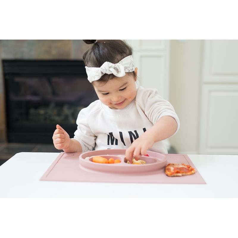 Ezpz: Εκπαιδευτικό πιάτο 24+ μηνών Happy Mat - Sage