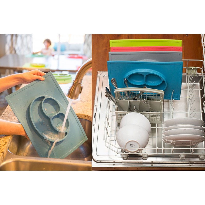 Ezpz: Εκπαιδευτικό πιάτο 24+ μηνών Happy Mat - Sage