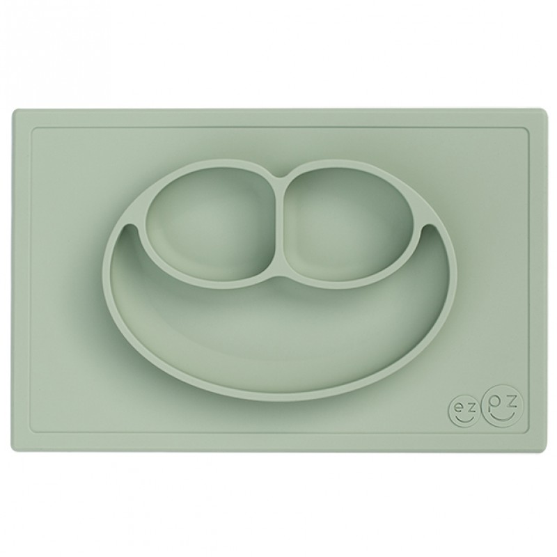Ezpz: Εκπαιδευτικό πιάτο 24+ μηνών Happy Mat - Sage