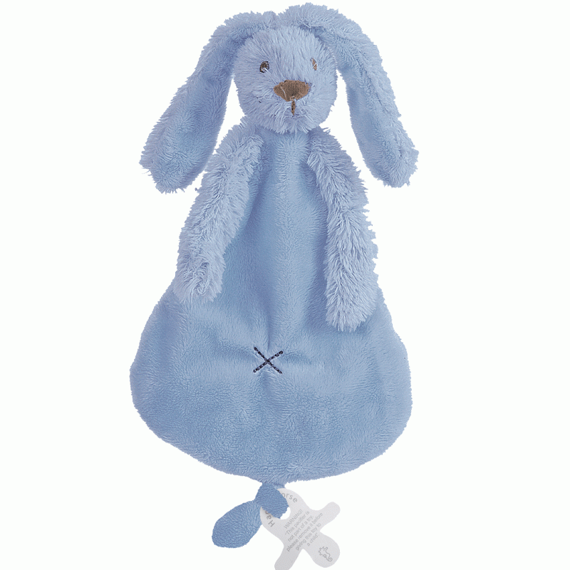 Happy horse  Πανάκι παρηγοριάς κουνέλι 25εκ. με θέση για πιπίλα - Deep Blue