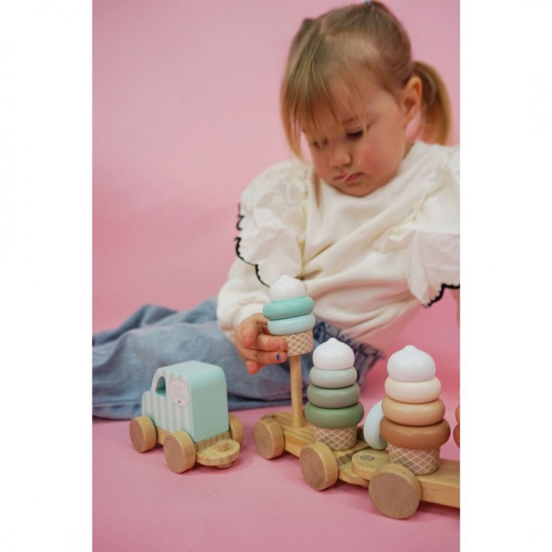 Jabadabado: Ξύλινο τρενάκι με παγωτά