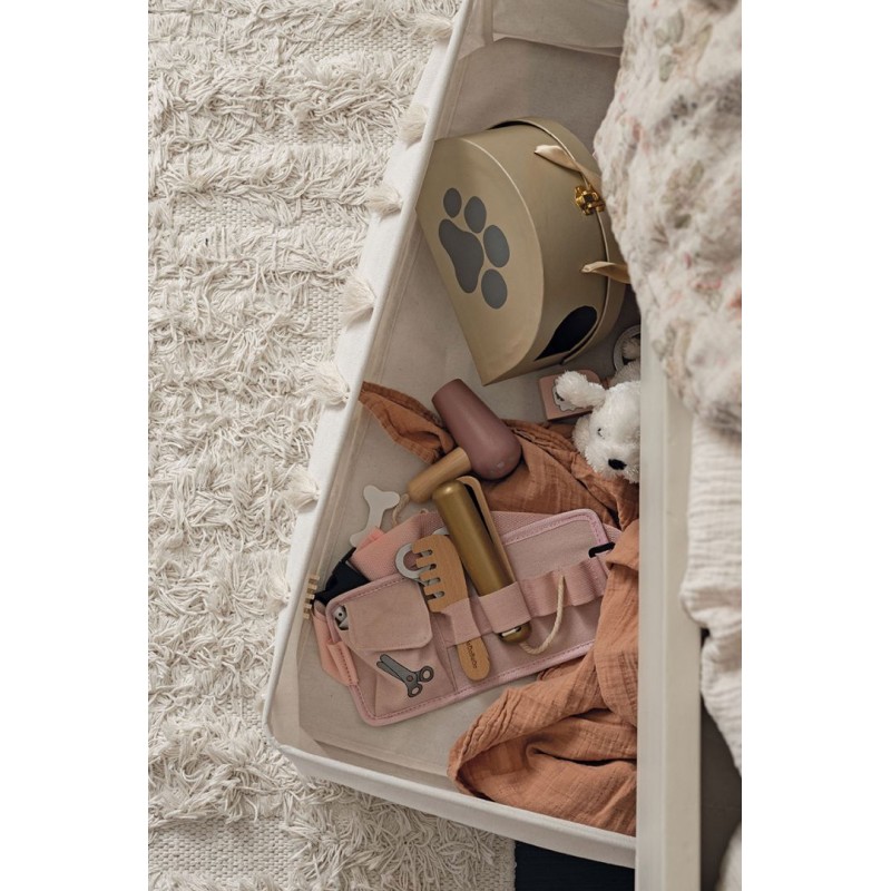 Jabadabado: Υφασμάτινο καλάθι αποθήκευσης (για κάτω από το κρεβάτι) Λευκό