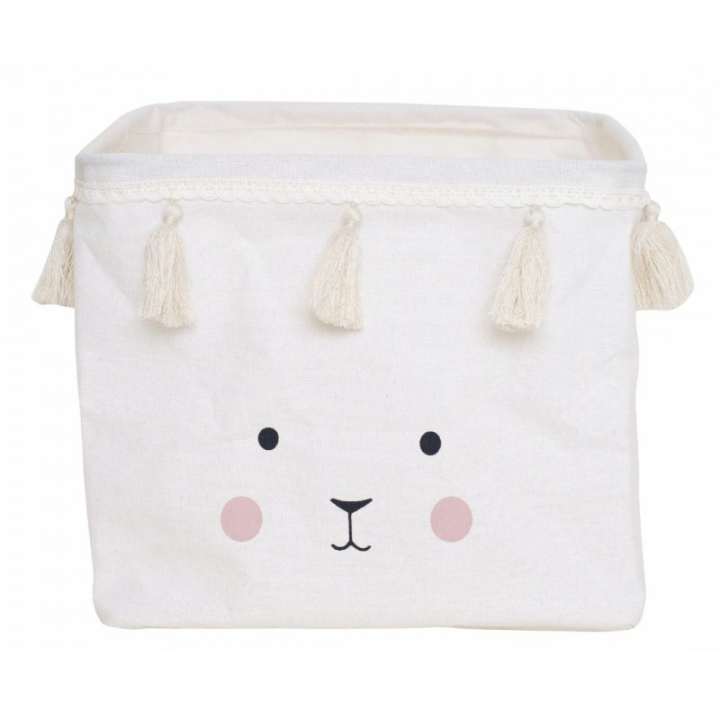 Jabadabado: Υφασμάτινο καλάθι αποθήκευσης τετράγωνο Κουνελάκι