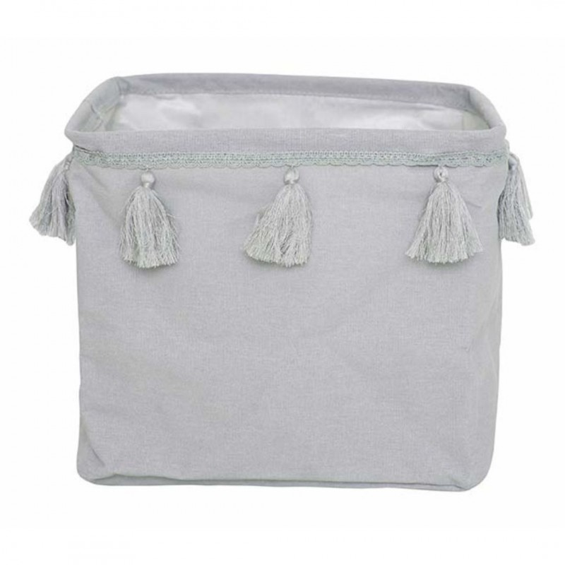 Jabadabado: Υφασμάτινο καλάθι αποθήκευσης τετράγωνο Γκρι