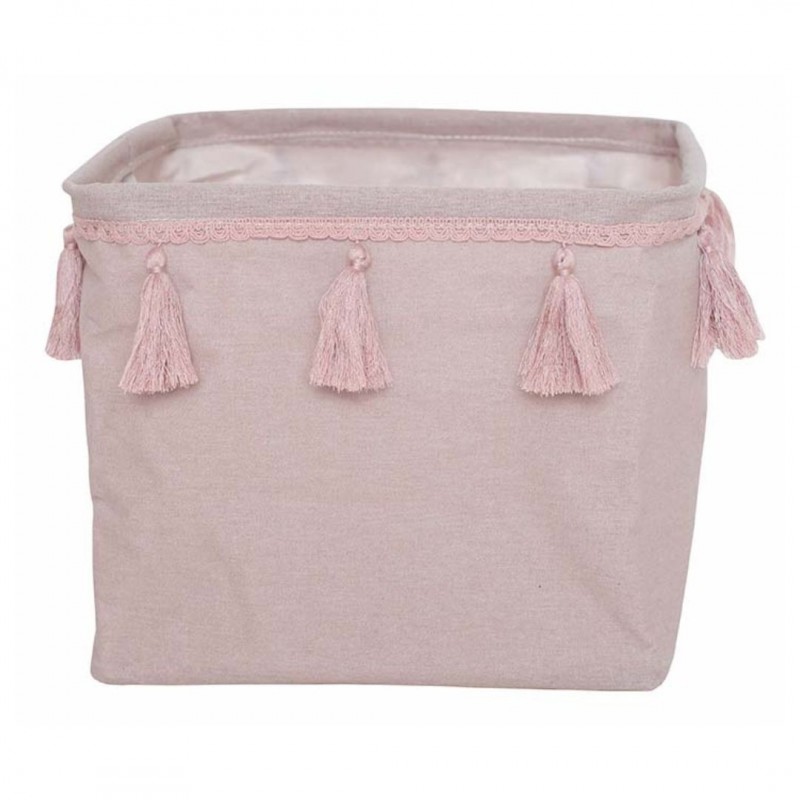 Jabadabado: Υφασμάτινο καλάθι αποθήκευσης τετράγωνο Ροζ