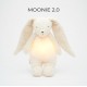 MOONIE 2.0: Επαναφορτιζόμενο βοήθημα ύπνου με ηχογράφηση & αισθητήρα κλάματος – Οργανικό βαμβάκι Polar Bunny
