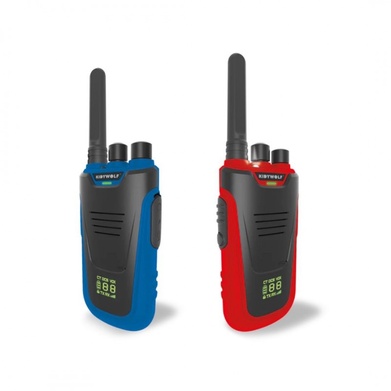 KIDYWOLF: Επαναφορτιζόμενα walkie-talkies -Με εμβέλεια 3-6 χλμ  (2 τεμάχια)