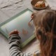 KIDYWOLF: Tablet ζωγραφικής με φως, 2 όψεων με οθόνη LΕD & μαυροπίνακα- Επαναφορτιζόμενο