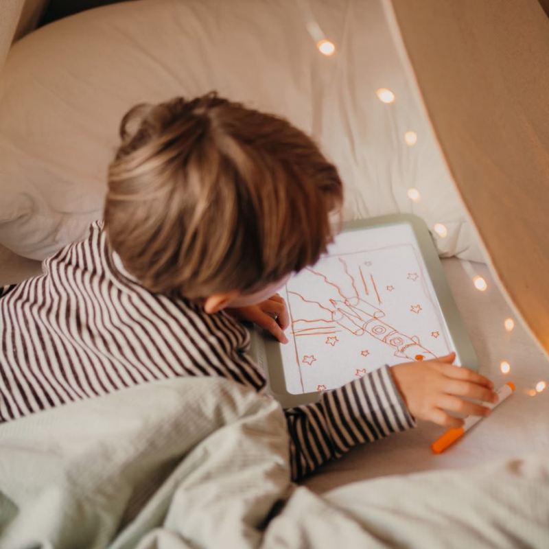 KIDYWOLF: Μαρκαδόροι με 4 χρώματα νέον για το Tablet ζωγραφικής 2 όψεων (ροζ, γαλάζιο, πορτοκαλί, πράσινο)