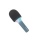 KIDYWOLF: Μικρόφωνο Karaoke επαναφορτιζόμενο με φως & bluetooth- Μπλε
