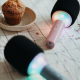 KIDYWOLF: Μικρόφωνο Karaoke επαναφορτιζόμενο με φως & bluetooth- Μπλε