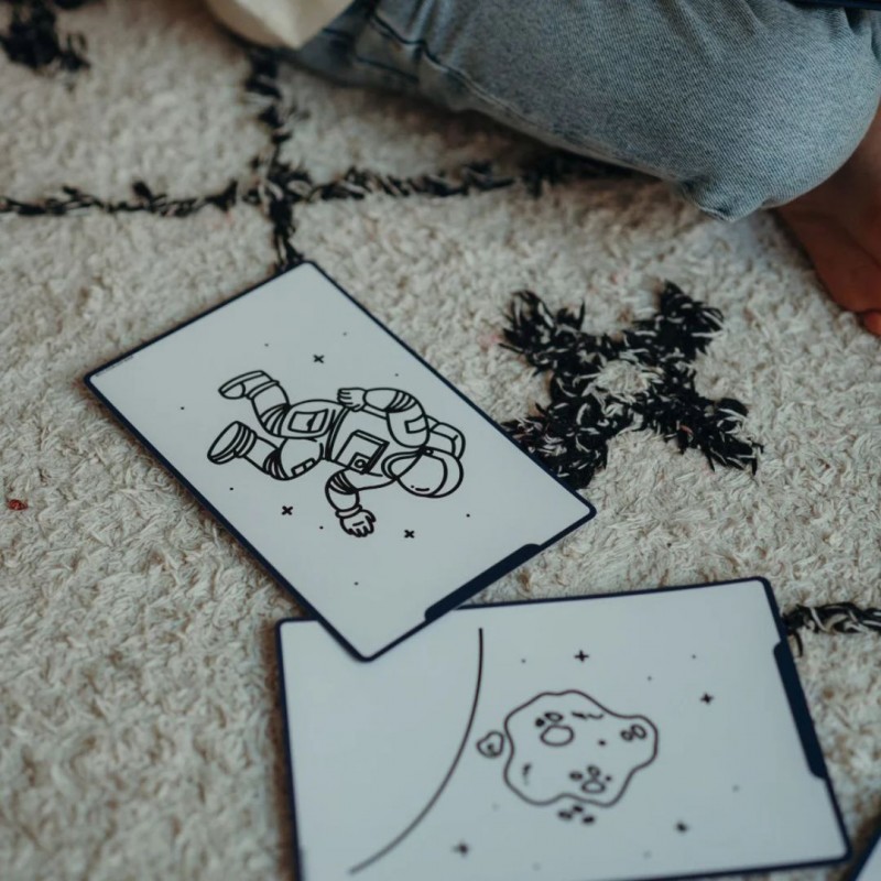 KIDYWOLF: Tablet ζωγραφικής με οθόνη LCD (30 κάρτες)- Galaxy