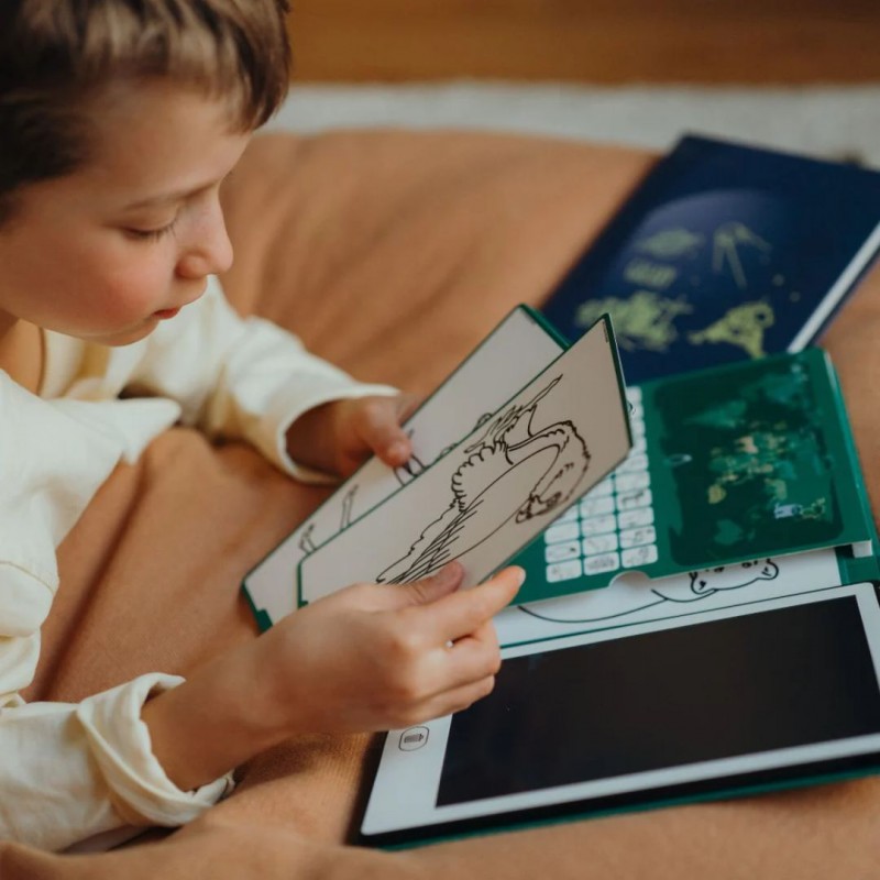 KIDYWOLF: Tablet ζωγραφικής με οθόνη LCD (30 κάρτες)- Galaxy