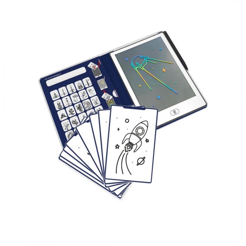 KIDYWOLF: Tablet ζωγραφικής με οθόνη LCD (30 κάρτες)- Galaxy