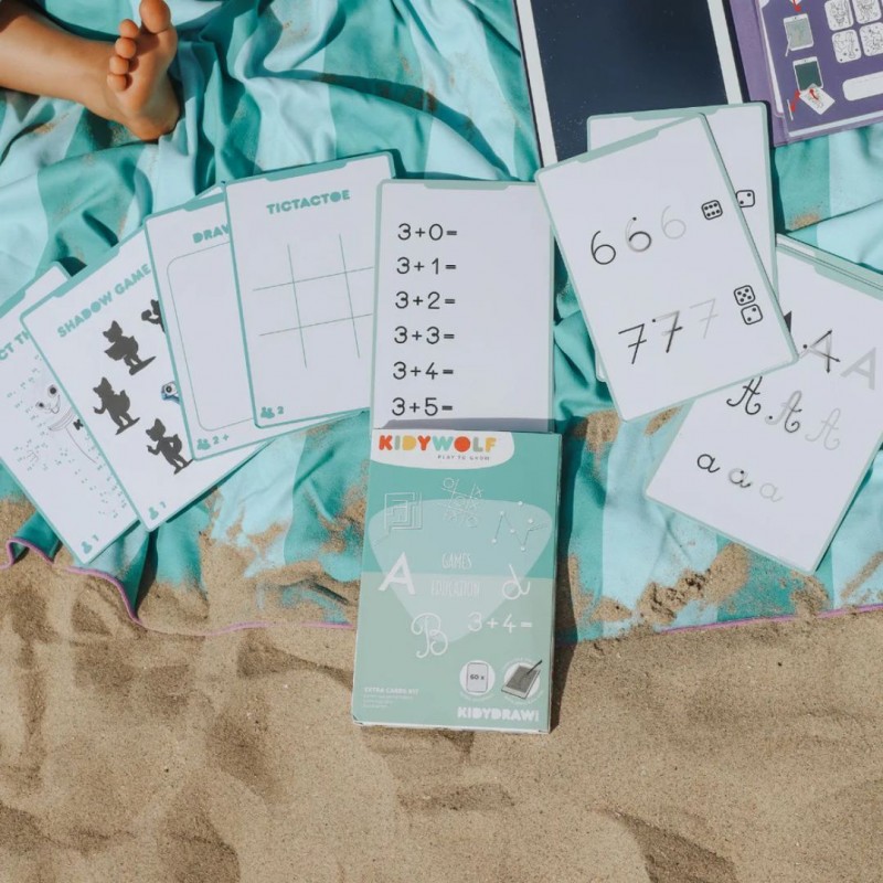 KIDYWOLF: 60 κάρτες για τα Mini Tablet ζωγραφικής με θέμα "Παιχνίδια" & "Εκπαίδευση"