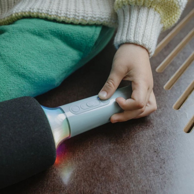 KIDYWOLF: Μικρόφωνο Karaoke επαναφορτιζόμενο με φως & bluetooth- Επιλέξτε χρώμα