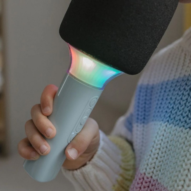 KIDYWOLF: Μικρόφωνο Karaoke επαναφορτιζόμενο με φως & bluetooth- Επιλέξτε χρώμα