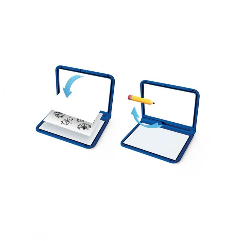 KIDYWOLF: Tablet ζωγραφικής με φως, 2 όψεων με οθόνη LΕD & μαυροπίνακα- Σχέδιο Χαρακτήρες Manga