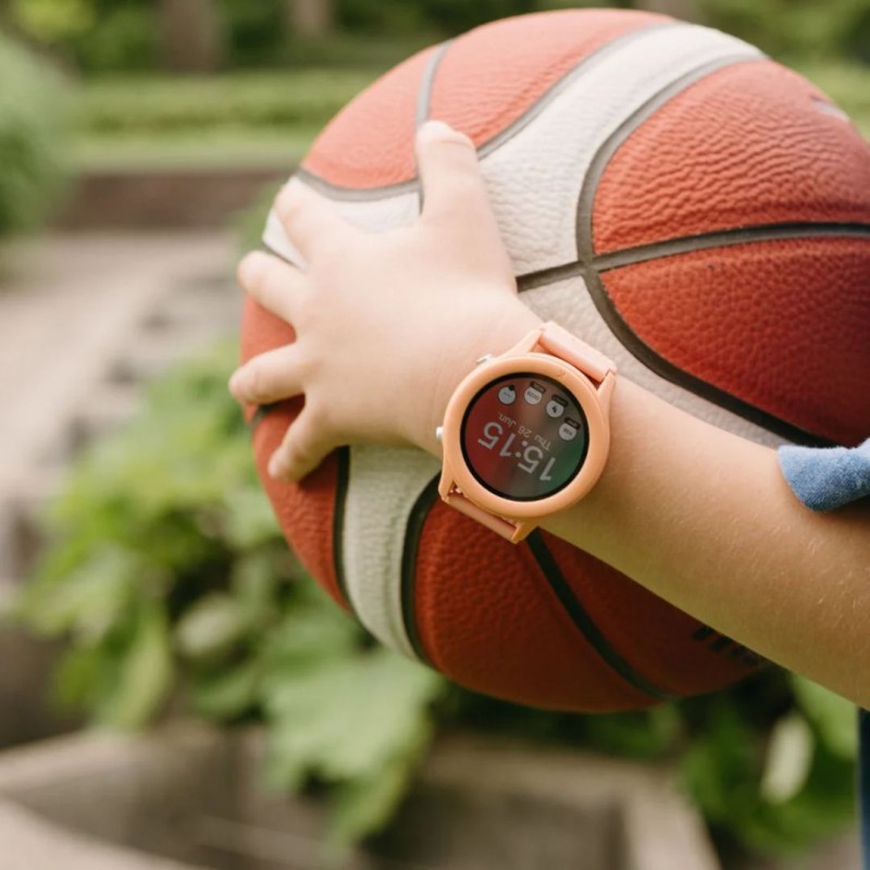 KIDYWOLF: Παιδικό ρολόι Smartwatch με οθόνη αφής  & επαναφορτιζόμενη μπαταρία - peach